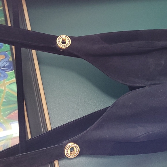 Genuine leather black Danier minidress vintage - Picture 2 of 8